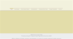 Desktop Screenshot of livingyogastudio.com